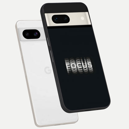  Mono Focus Vision phone case For Google Pixel 7A showing premium glass back cover with detailed artwork