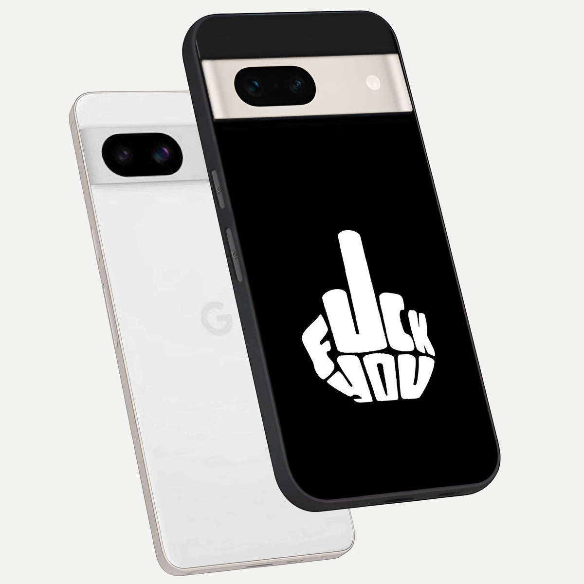  Rebel Mode On phone case For Google Pixel 7A showing premium glass back cover with detailed artwork