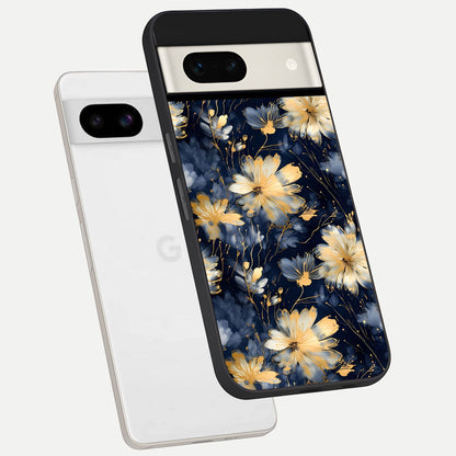  Royal Petal Dream phone case For Google Pixel 7A showing premium glass back cover with detailed artwork