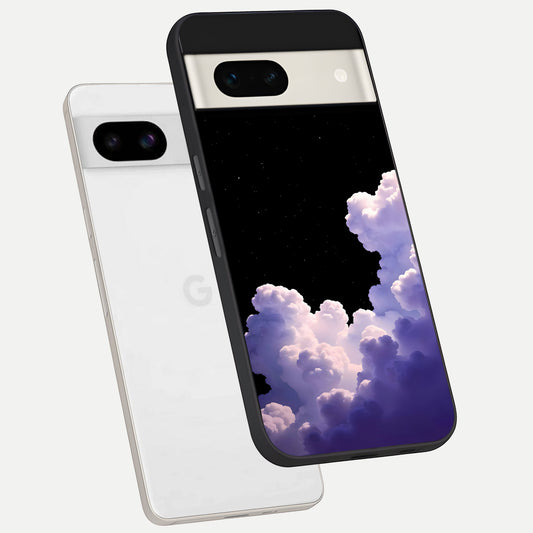  Starlit Night Whispers phone case For Google Pixel 7A showing premium glass back cover with detailed artwork