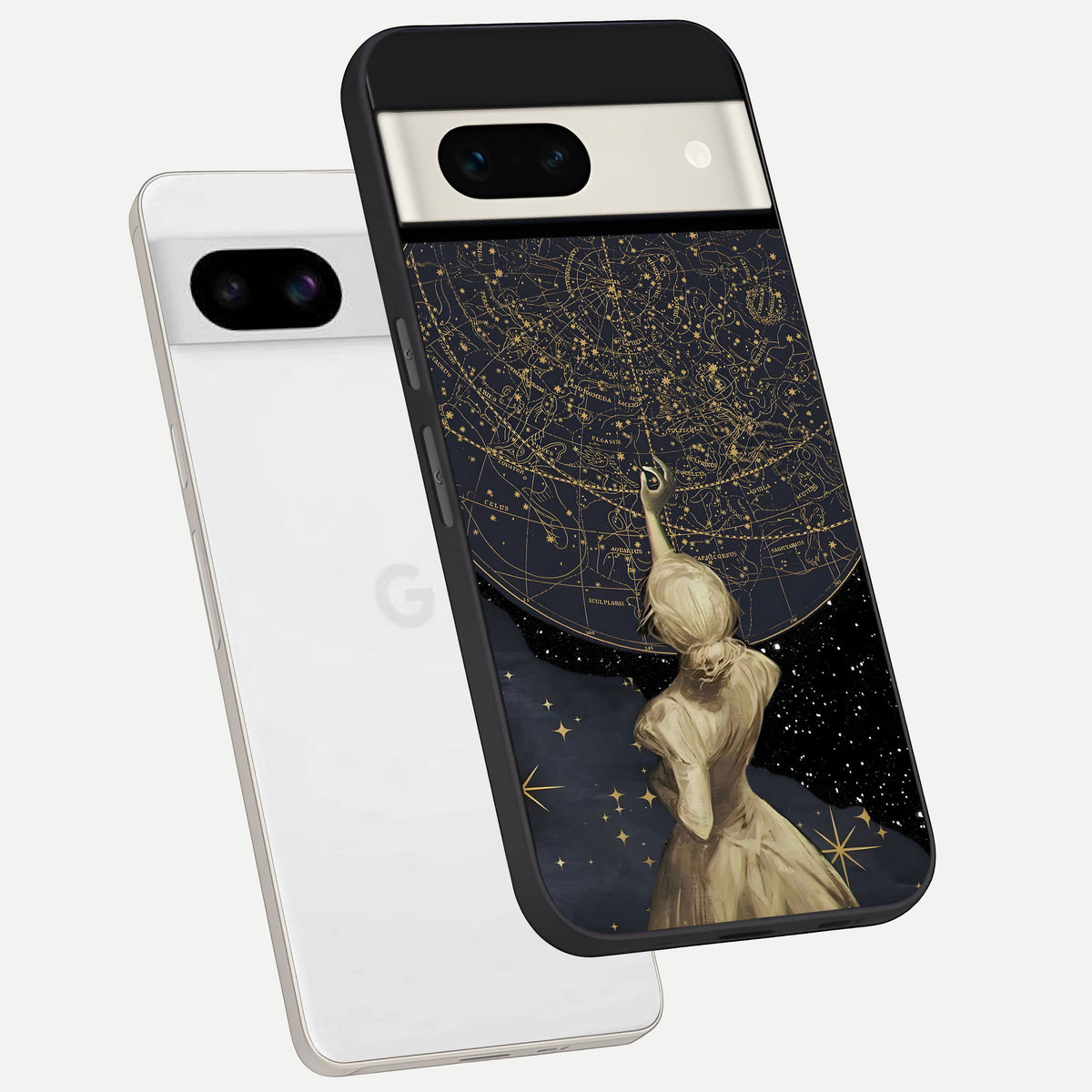  Taylor Swift Girl phone case For Google Pixel 7A showing premium glass back cover with detailed artwork