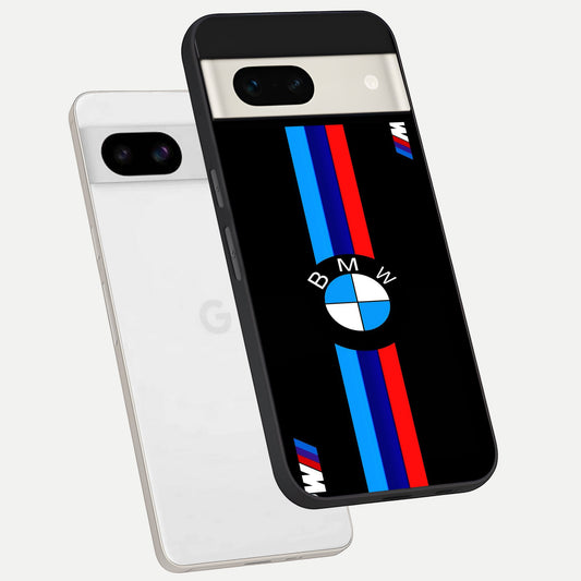  Turbo BMW Beast phone case For Google Pixel 7A showing premium glass back cover with detailed artwork