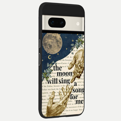  Aesthetic Divine back cover For Google Pixel 7A slim fit glass case with vibrant aesthetic design