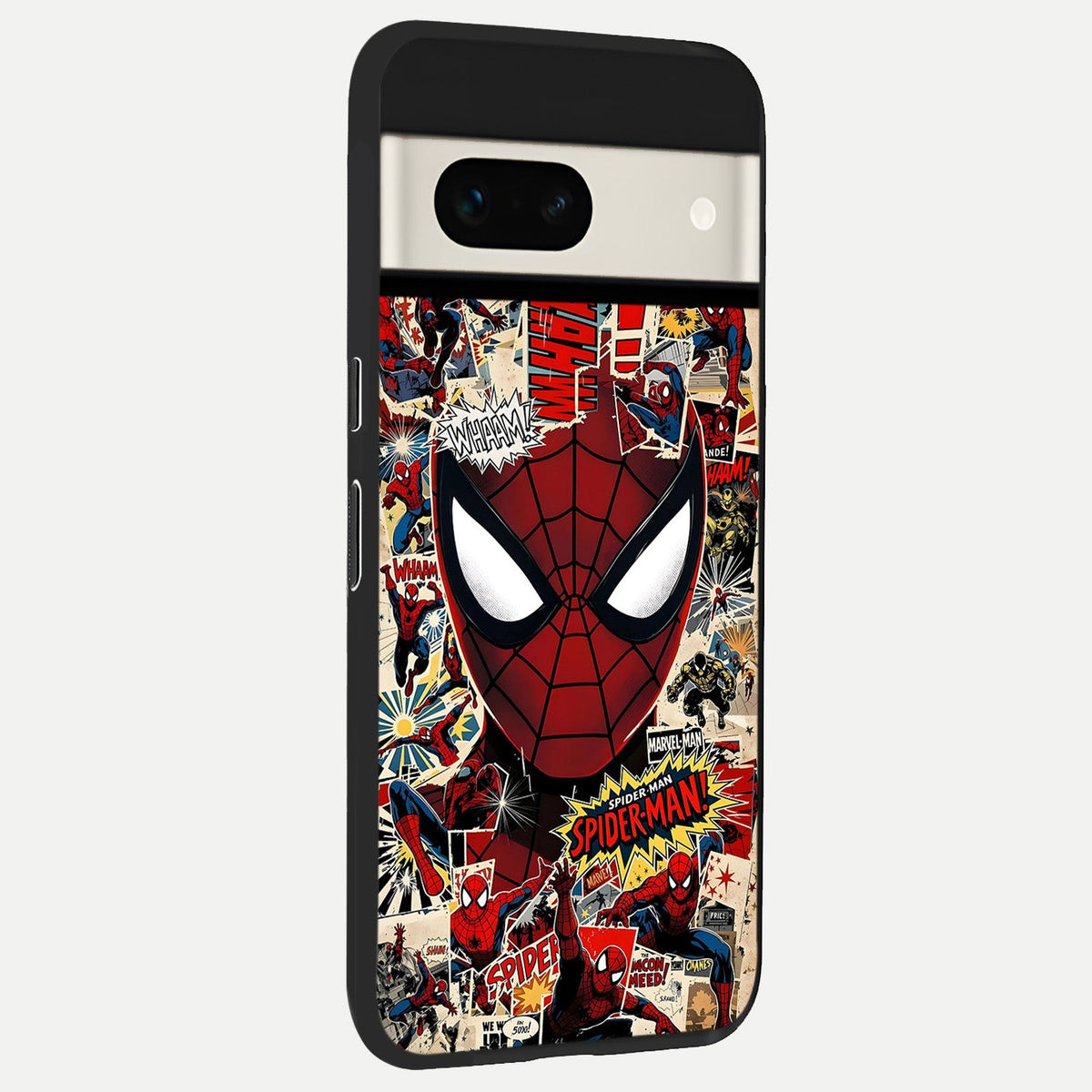  Aesthetic Wonder Spider back cover For Google Pixel 7A slim fit glass case with vibrant aesthetic design