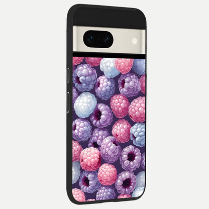  Berry Candy Pop back cover For Google Pixel 7A slim fit glass case with vibrant aesthetic design