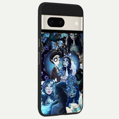  Butterfly Ghost Soul back cover For Google Pixel 7A slim fit glass case with vibrant aesthetic design