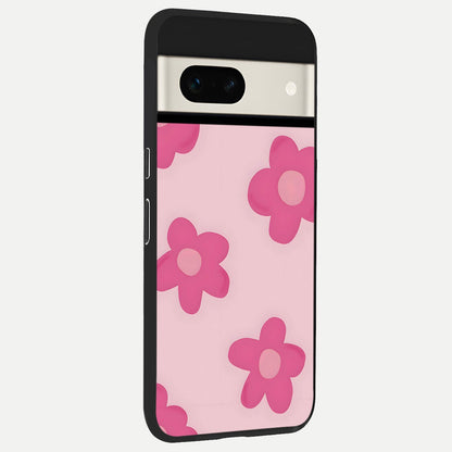  Candy Bloom Dreams back cover For Google Pixel 7A slim fit glass case with vibrant aesthetic design