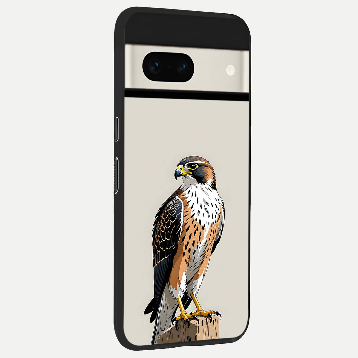  Clever Eagle back cover For Google Pixel 7A slim fit glass case with vibrant aesthetic design