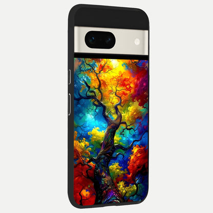  Colorful Soda Bottles back cover For Google Pixel 7A slim fit glass case with vibrant aesthetic design