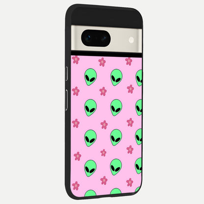  Cosmic Cute Crush back cover For Google Pixel 7A slim fit glass case with vibrant aesthetic design