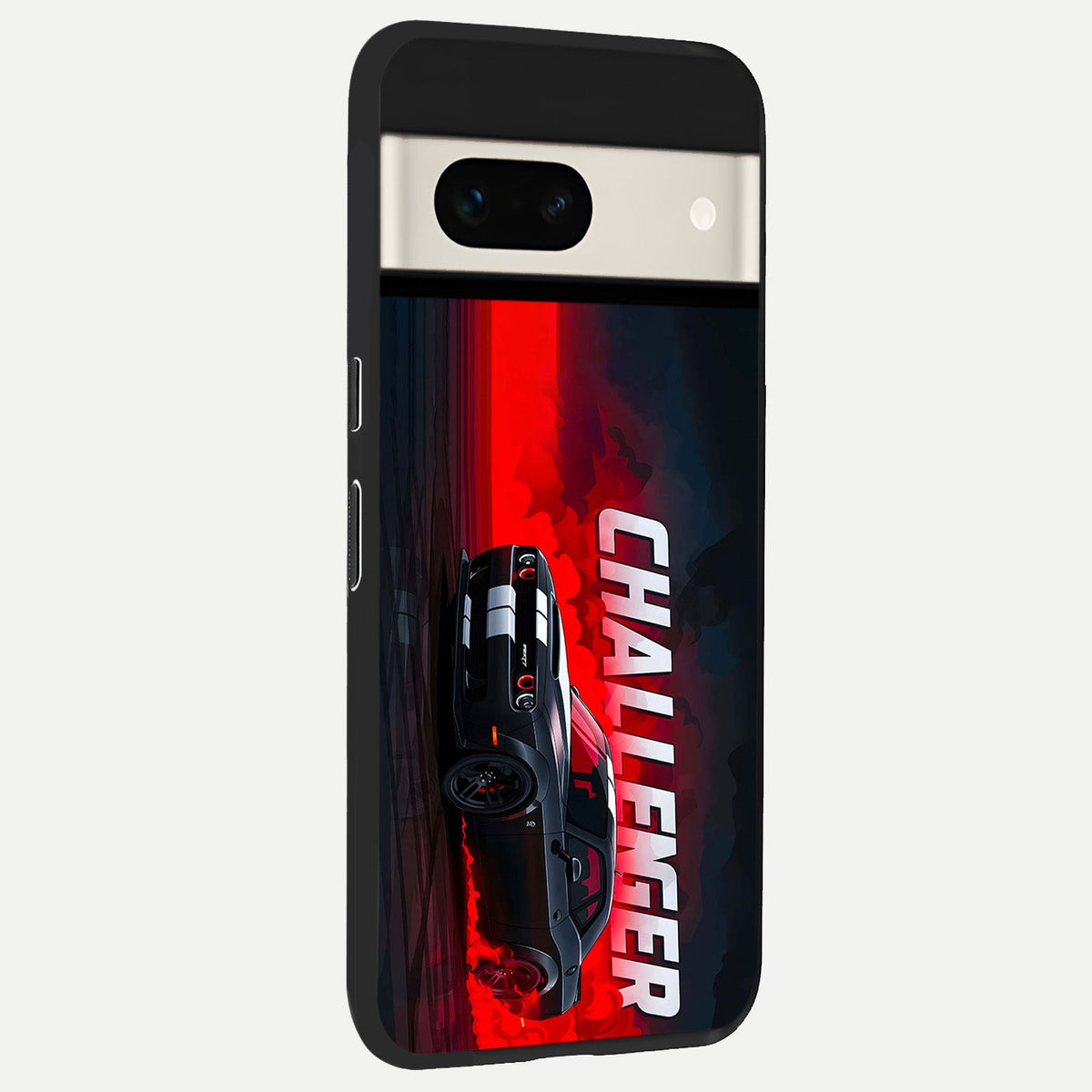  Crimson Challenger Fury back cover For Google Pixel 7A slim fit glass case with vibrant aesthetic design