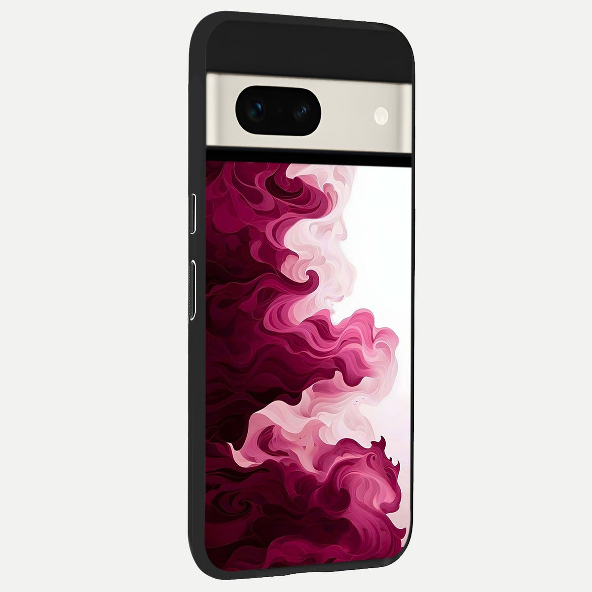  Crimson Wave Flow back cover For Google Pixel 7A slim fit glass case with vibrant aesthetic design