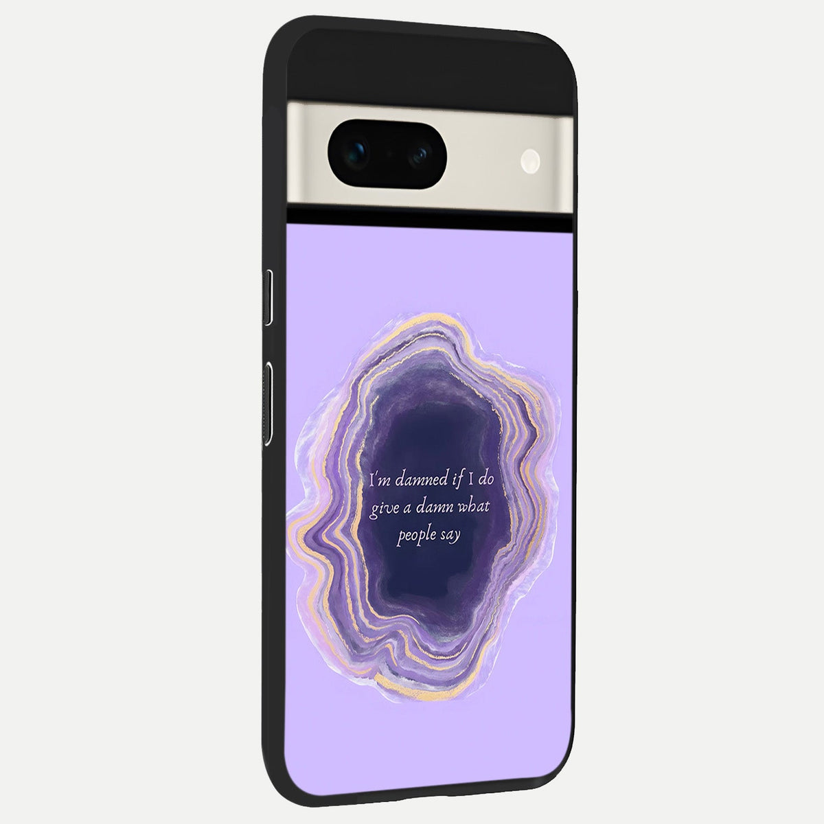  Damned People Quote back cover For Google Pixel 7A slim fit glass case with vibrant aesthetic design