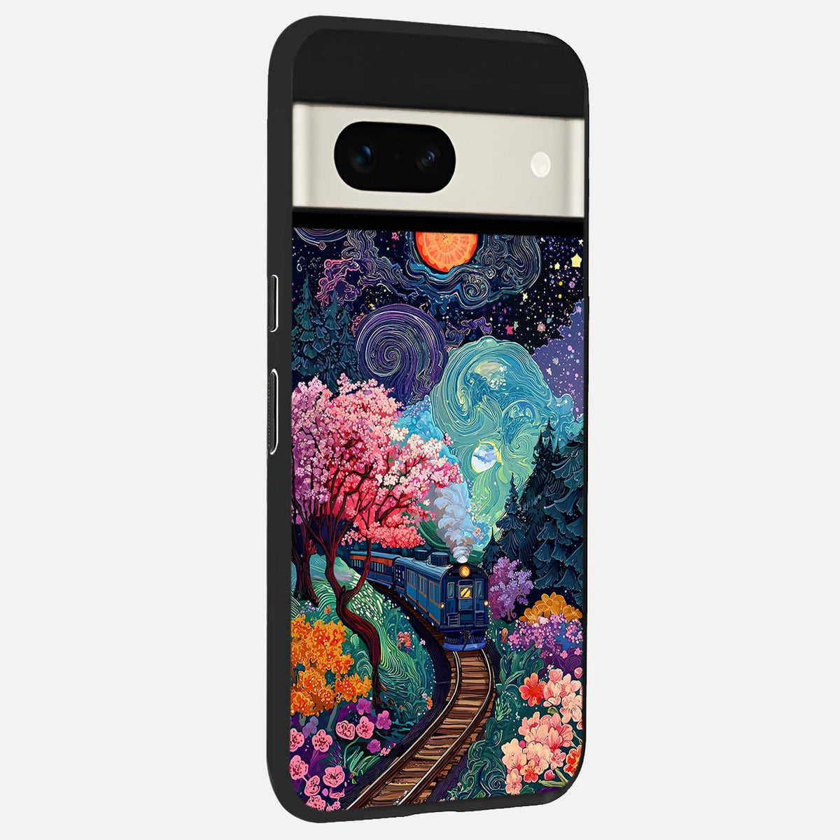  Digital Art back cover For Google Pixel 7A slim fit glass case with vibrant aesthetic design