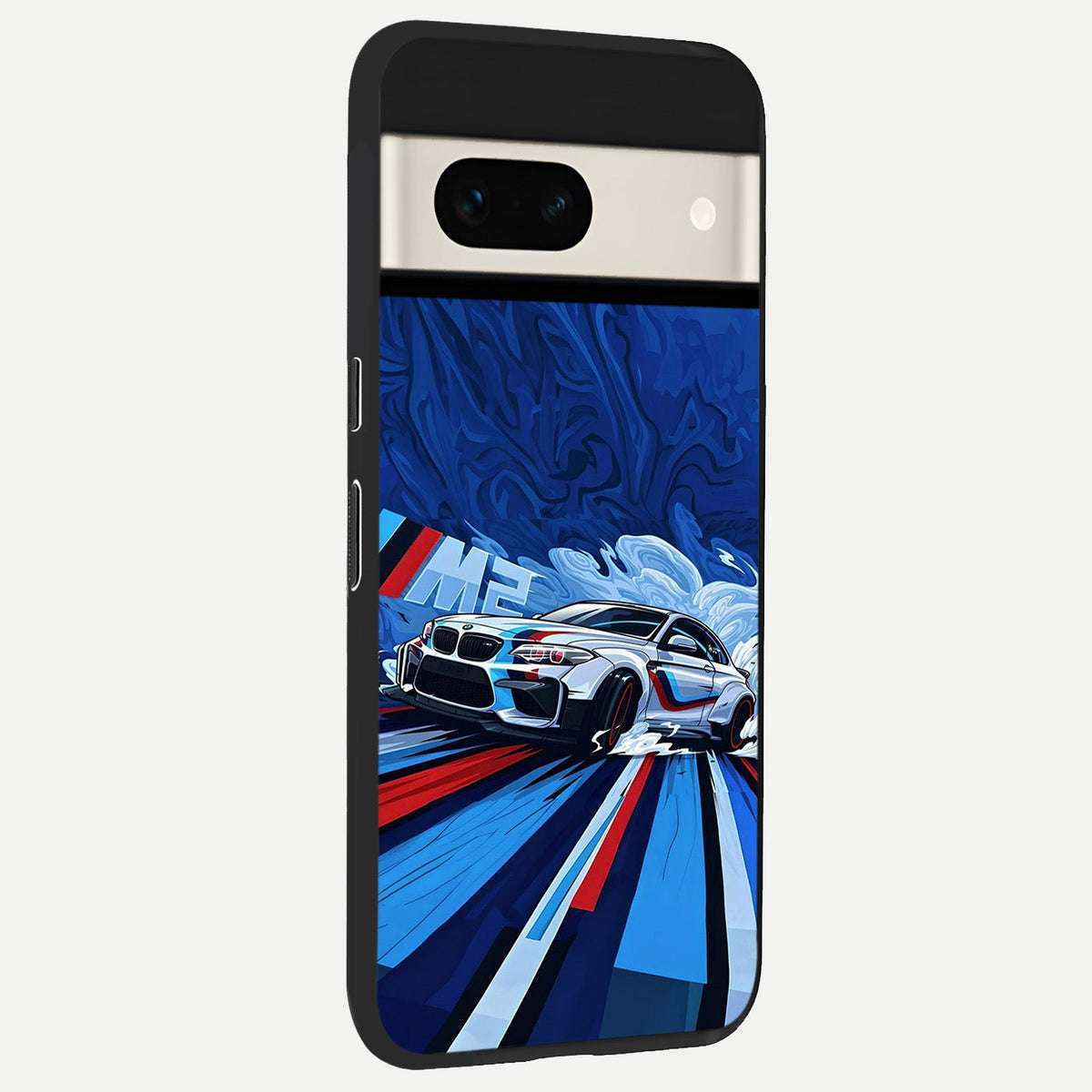  Drift Power Rush back cover For Google Pixel 7A slim fit glass case with vibrant aesthetic design