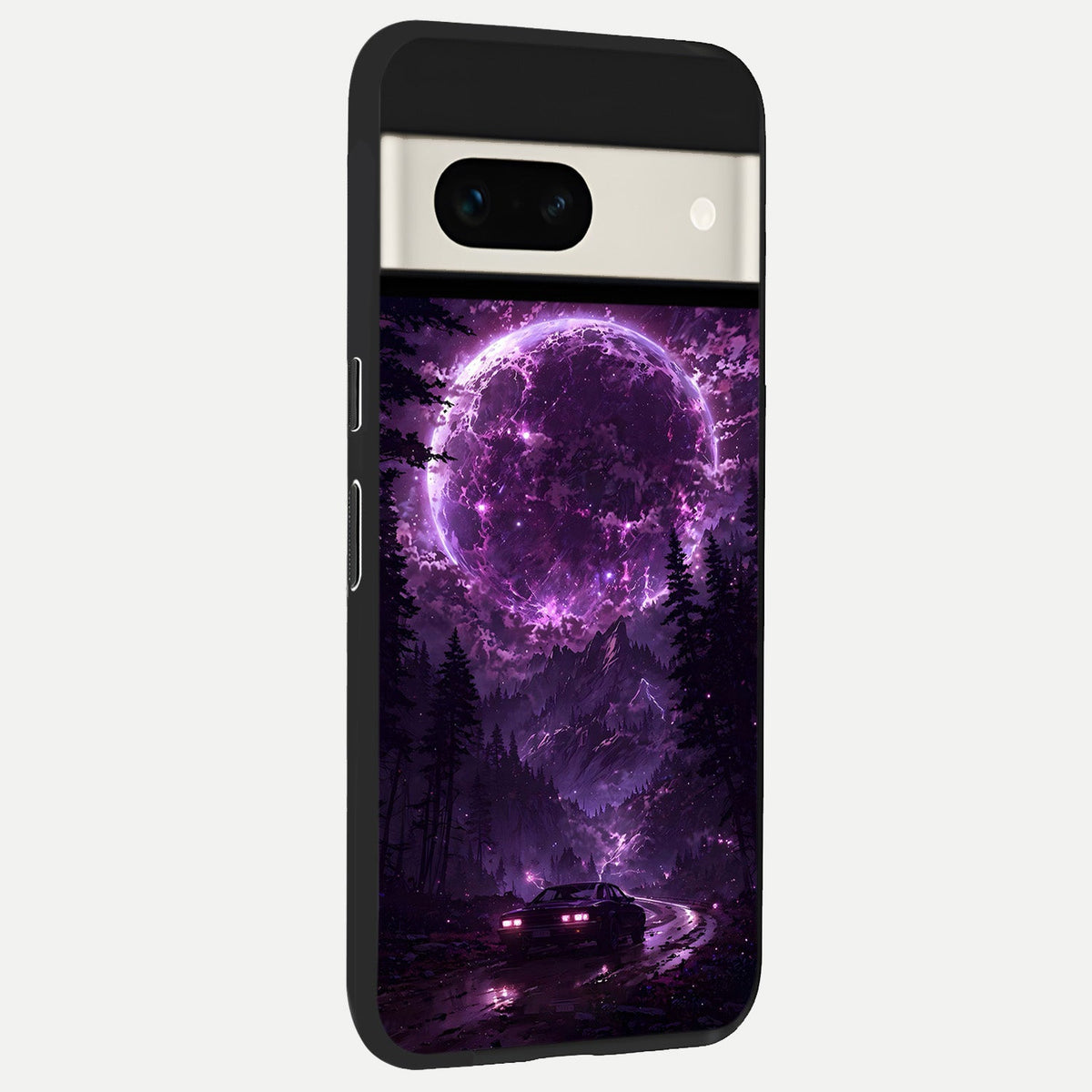  Eternal Cosmic Drive back cover For Google Pixel 7A slim fit glass case with vibrant aesthetic design