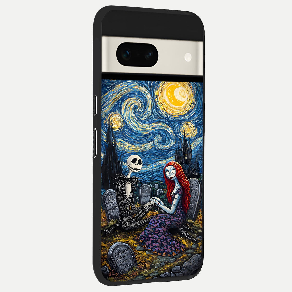  Eternal Night Love back cover For Google Pixel 7A slim fit glass case with vibrant aesthetic design