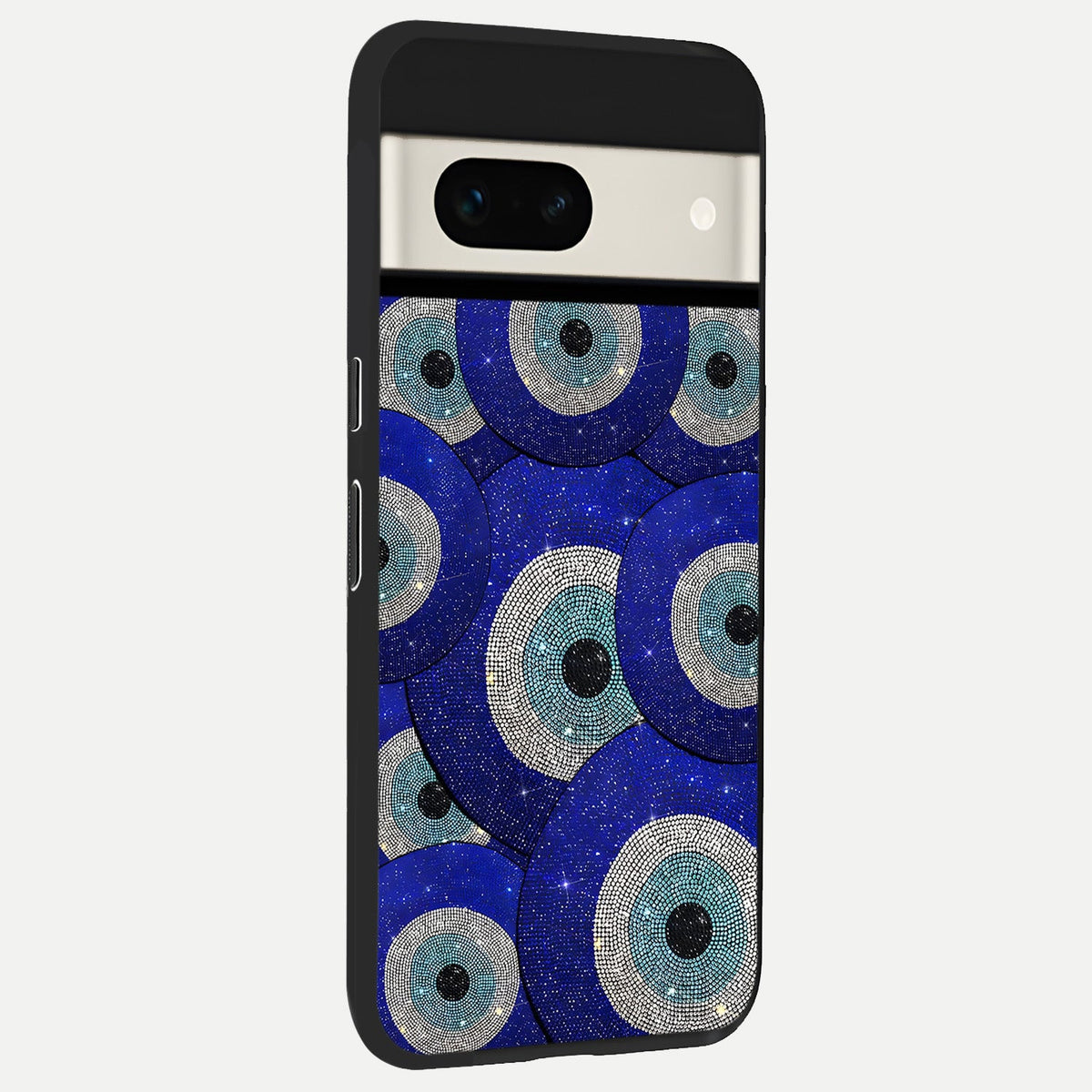  Galaxy Eye Flow back cover For Google Pixel 7A slim fit glass case with vibrant aesthetic design