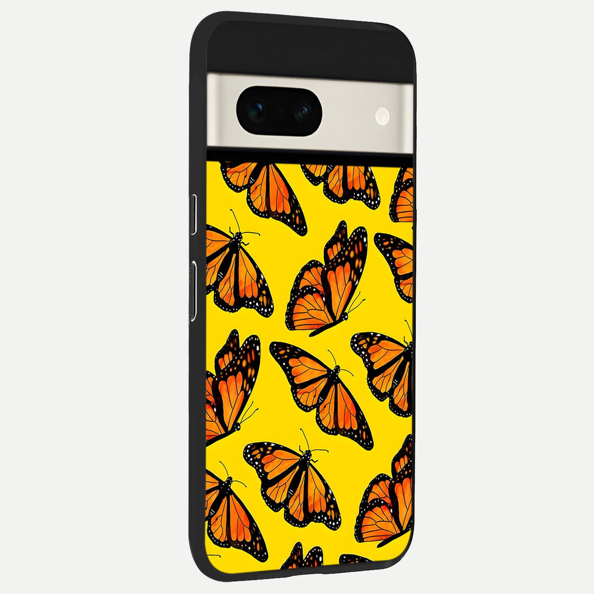  Golden Wing Flight back cover For Google Pixel 7A slim fit glass case with vibrant aesthetic design