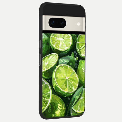  Green Kawasaki back cover For Google Pixel 7A slim fit glass case with vibrant aesthetic design