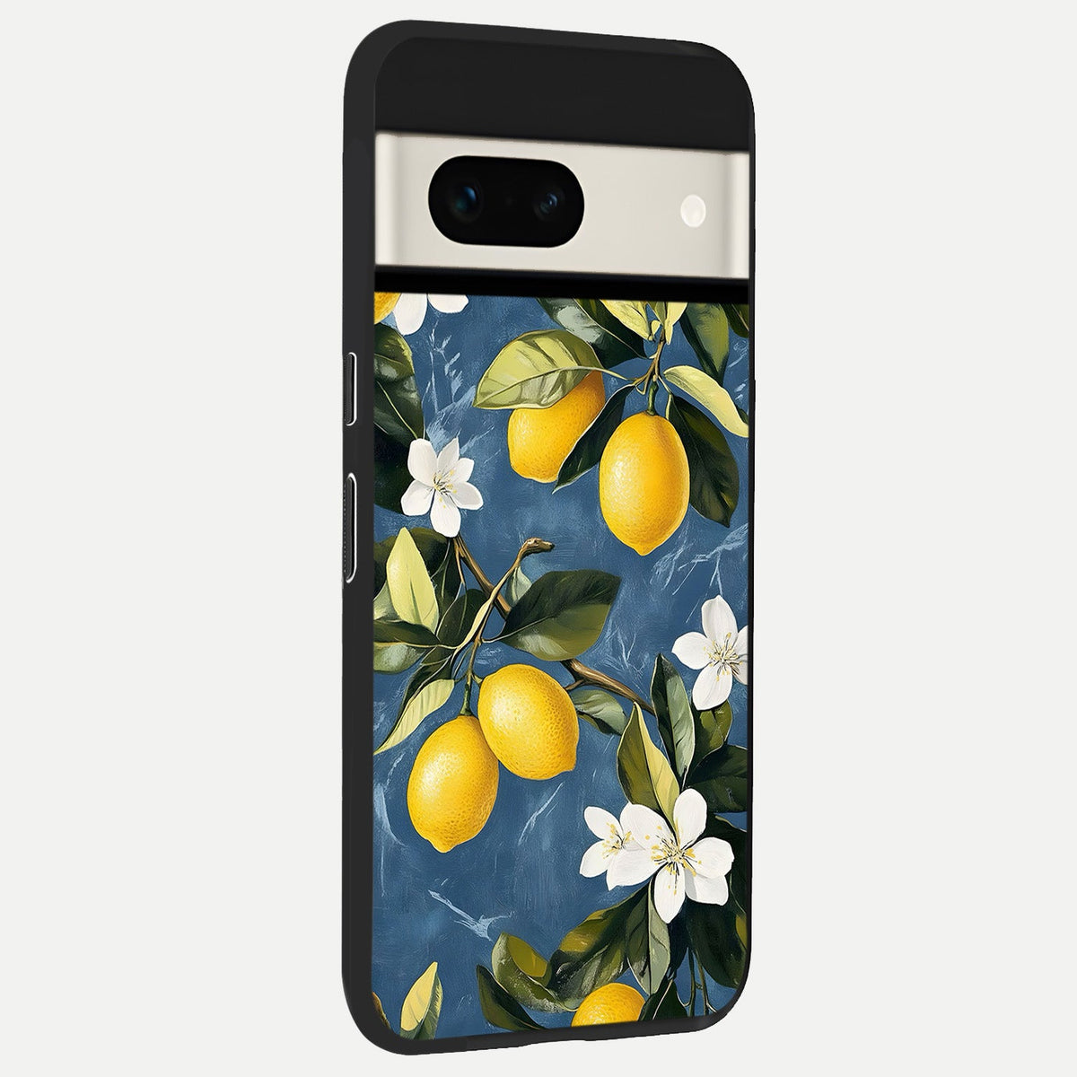  Lemon Dream Garden back cover For Google Pixel 7A slim fit glass case with vibrant aesthetic design