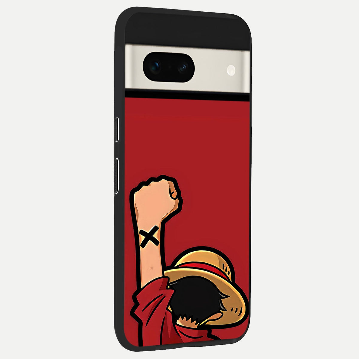  Luffy X Spirit back cover For Google Pixel 7A slim fit glass case with vibrant aesthetic design