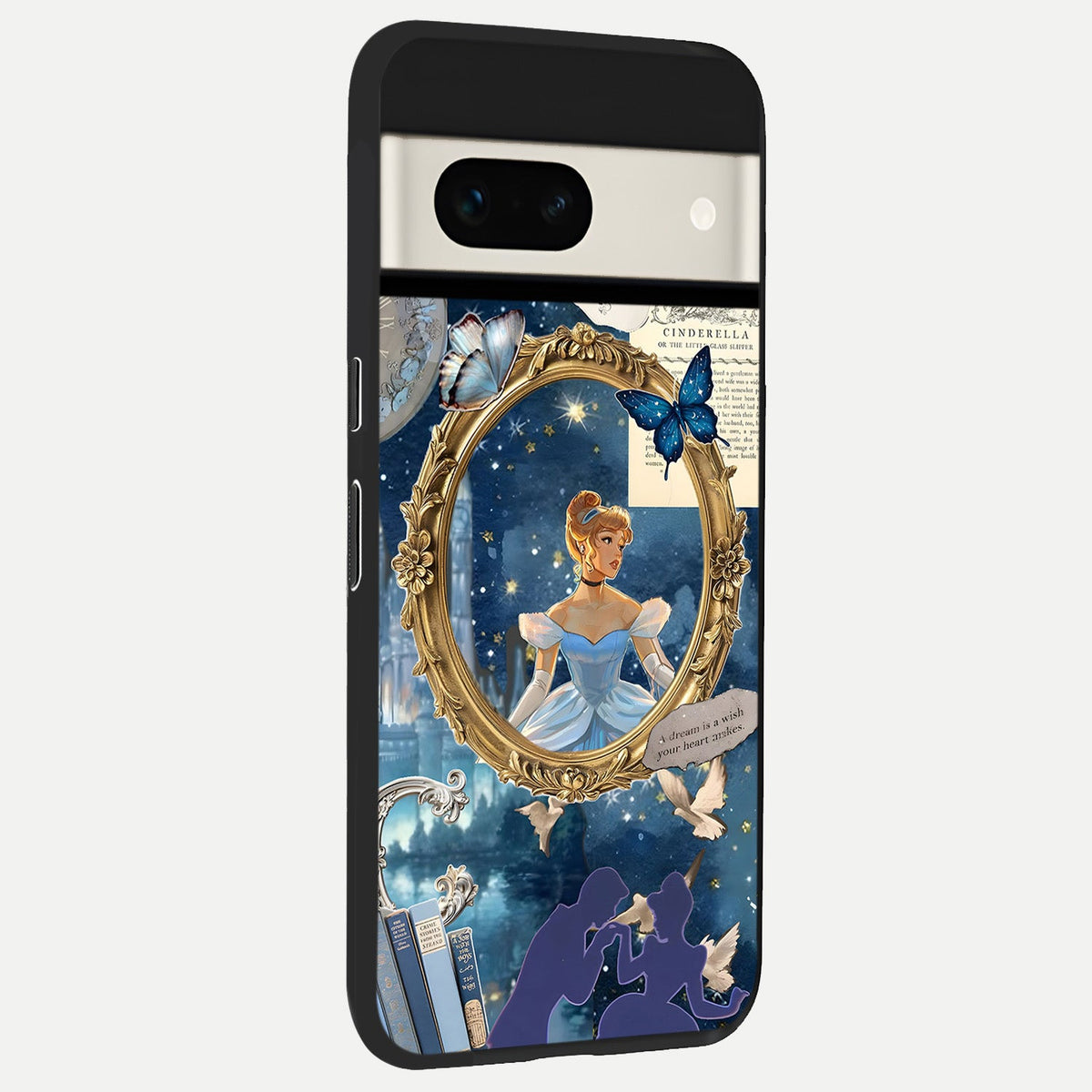  Midnight Queen back cover For Google Pixel 7A slim fit glass case with vibrant aesthetic design