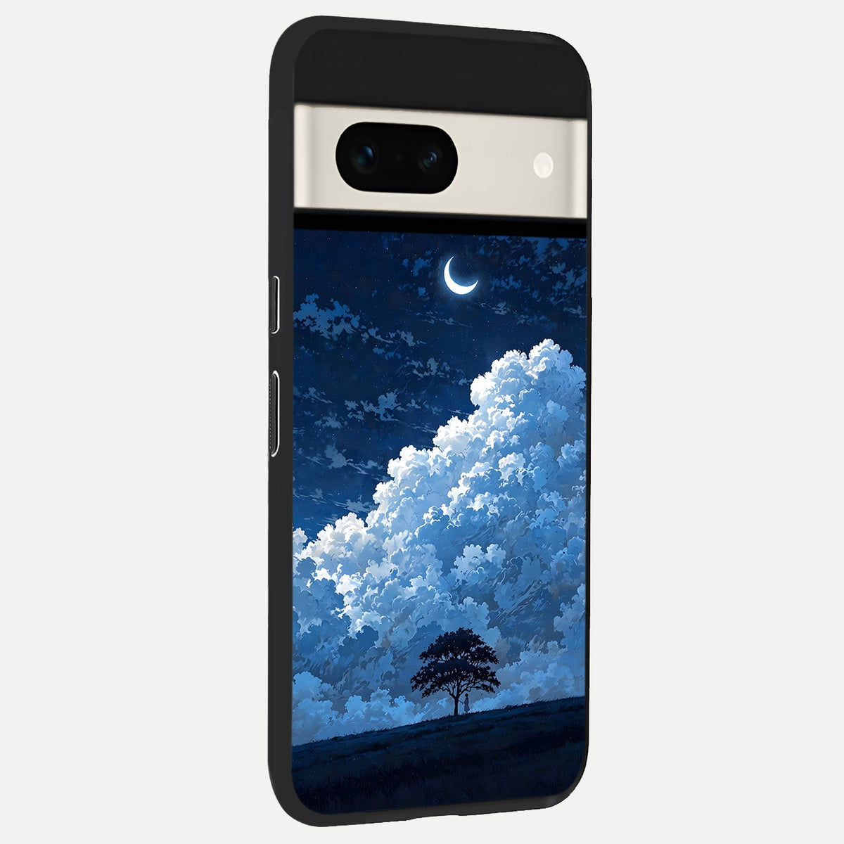  Midnight Sky Serenity back cover For Google Pixel 7A slim fit glass case with vibrant aesthetic design
