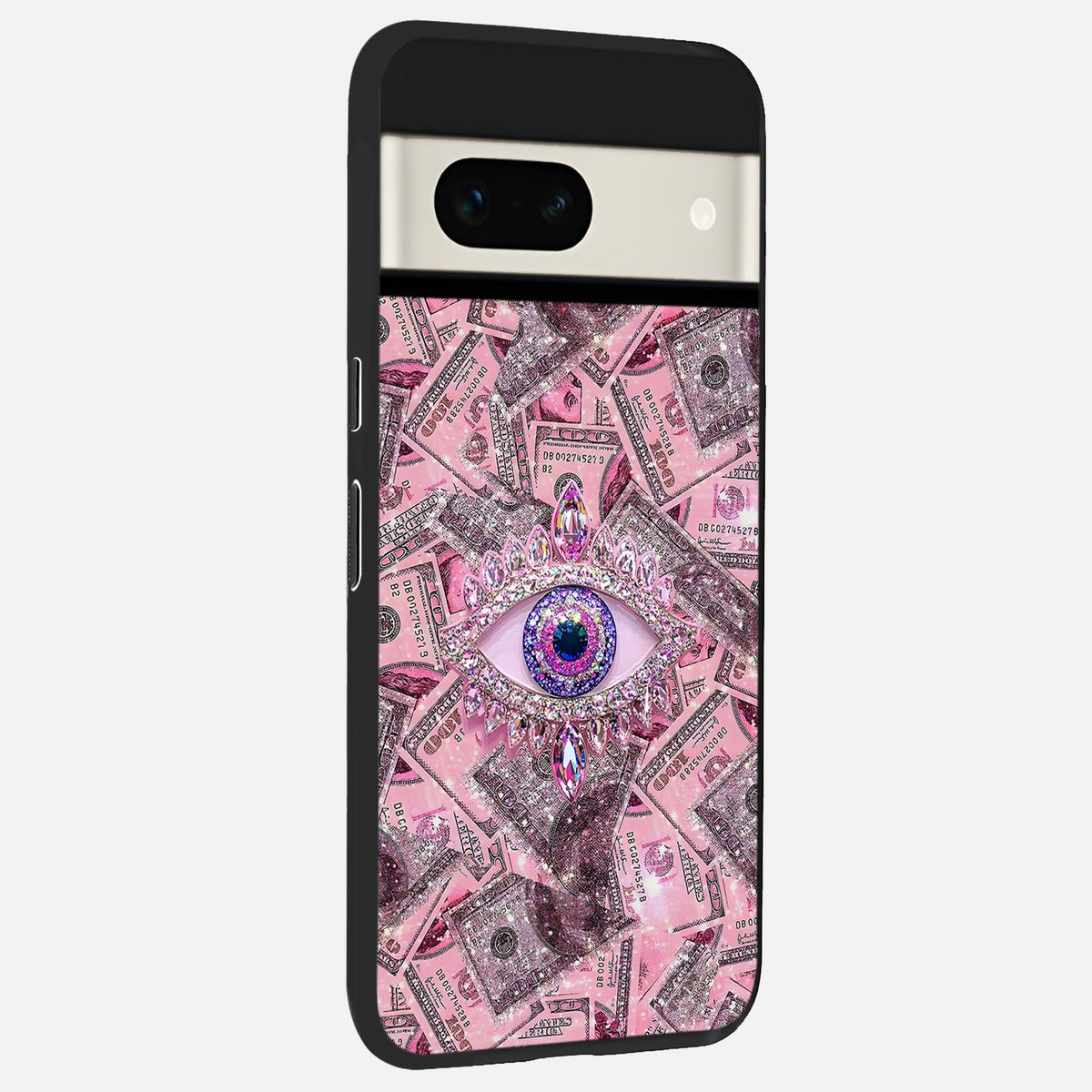  Money Eye Luxe back cover For Google Pixel 7A slim fit glass case with vibrant aesthetic design