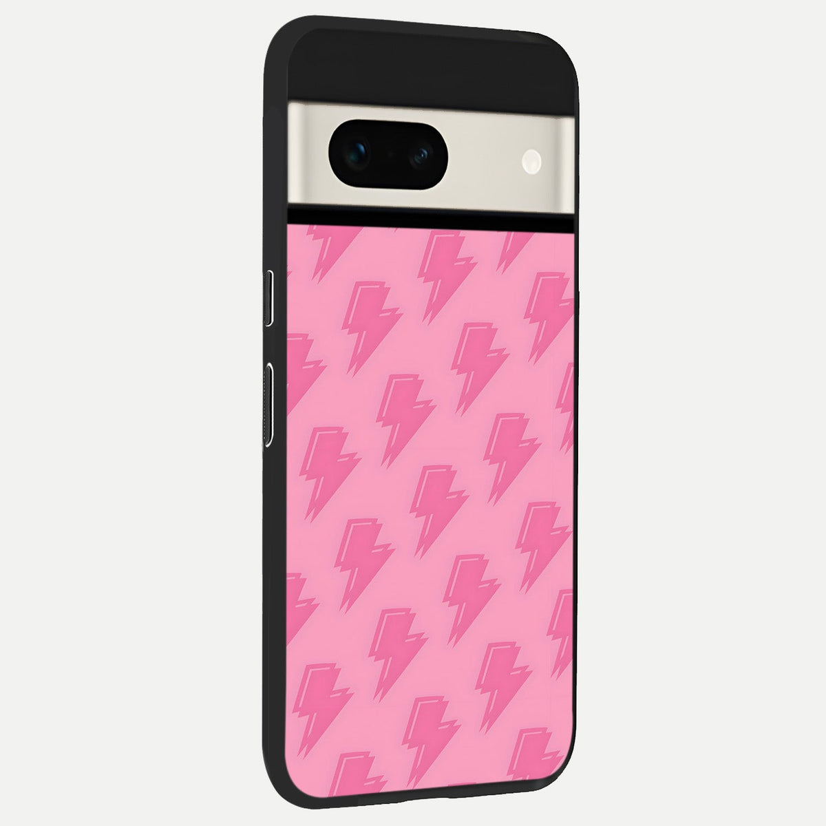  Pink Moo Magic back cover For Google Pixel 7A slim fit glass case with vibrant aesthetic design