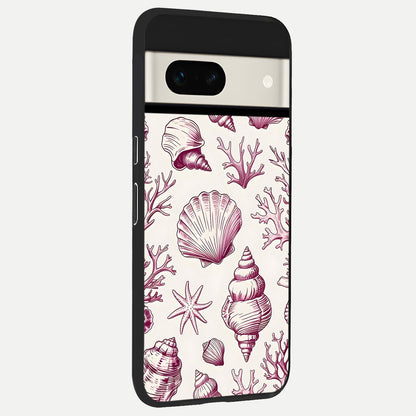  Pink Power Sparks back cover For Google Pixel 7A slim fit glass case with vibrant aesthetic design