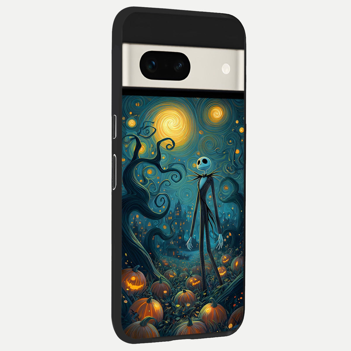  Pumpkin Moonlight Tale back cover For Google Pixel 7A slim fit glass case with vibrant aesthetic design