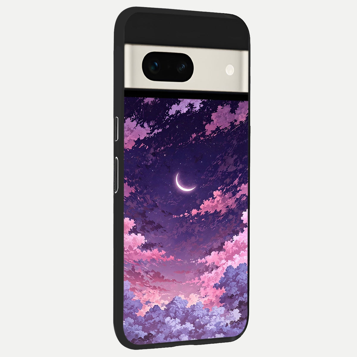  Sky Drift Clouds back cover For Google Pixel 7A slim fit glass case with vibrant aesthetic design