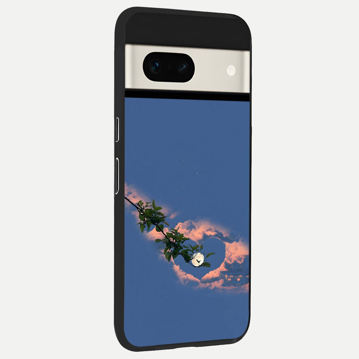  Sky Under Tree back cover For Google Pixel 7A slim fit glass case with vibrant aesthetic design