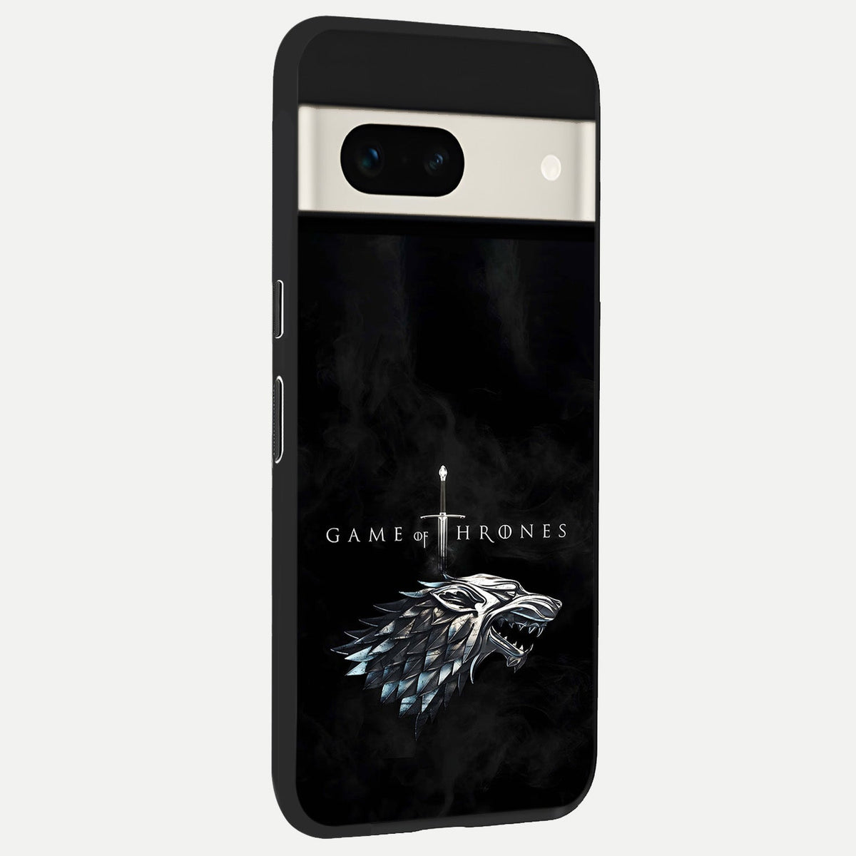  Throne Wolf Legacy back cover For Google Pixel 7A slim fit glass case with vibrant aesthetic design