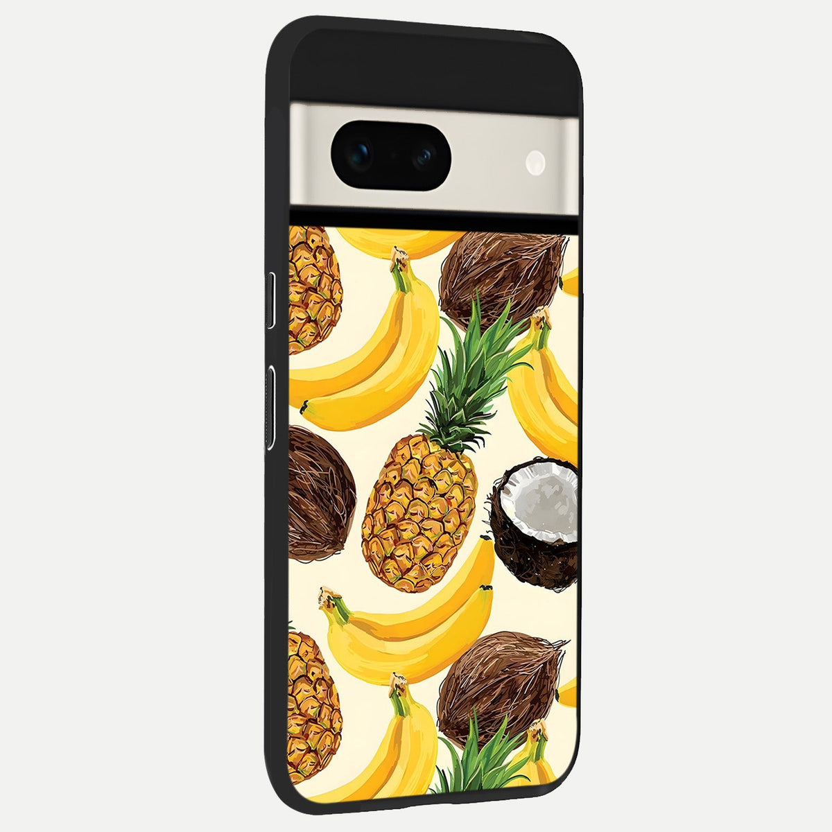  Tropical Fruit Mood back cover For Google Pixel 7A slim fit glass case with vibrant aesthetic design