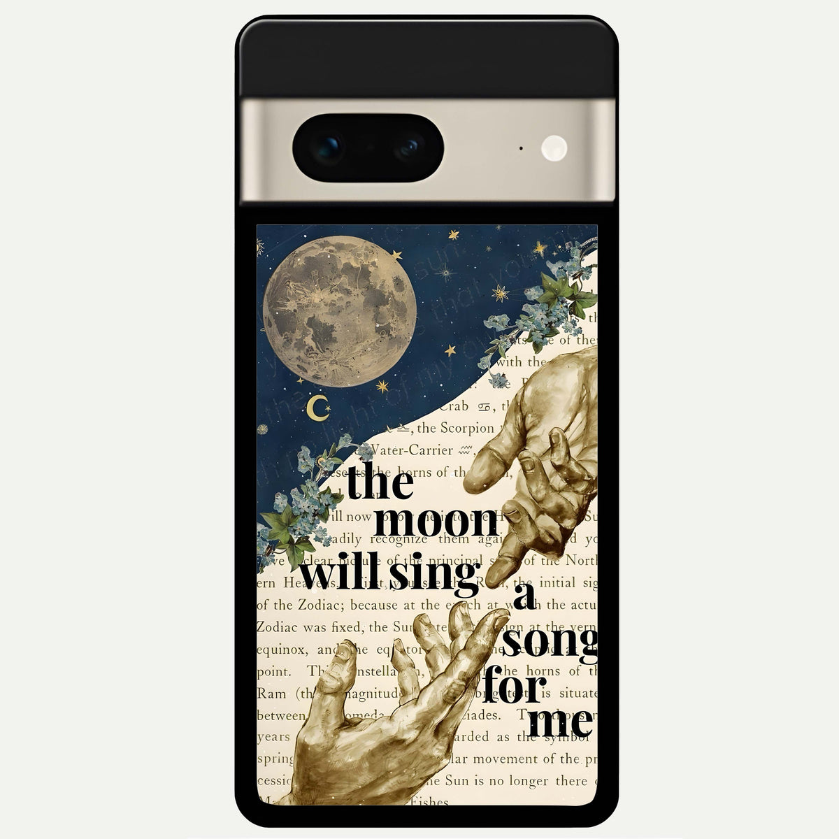  Aesthetic Divine Glass Case For Google Pixel 7 back cover – full design glossy printed glass finish