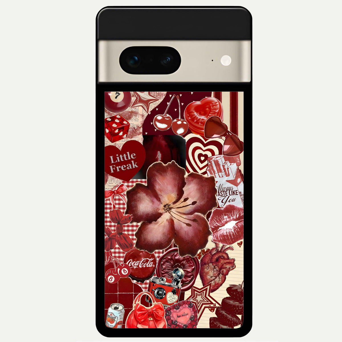  Aesthetic Little Freak Glass Case For Google Pixel 7 back cover – full design glossy printed glass finish