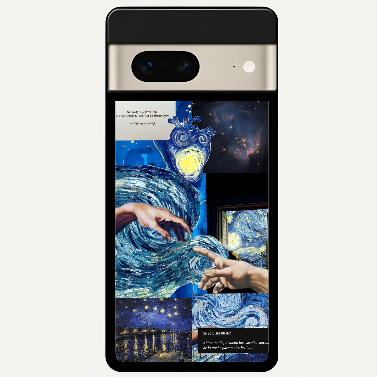 Aesthetic Vando Hands Glass Case For Google Pixel 7 back cover – full design glossy printed glass finish