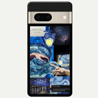  Aesthetic Vando Hands Glass Case For Google Pixel 7 back cover – full design glossy printed glass finish