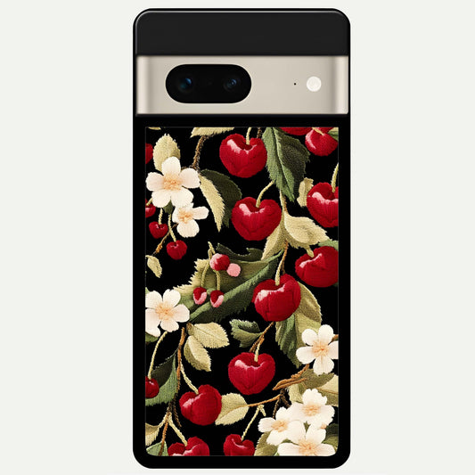  Blooming Spendor Bird Glass Case For Google Pixel 7 back cover – full design glossy printed glass finish