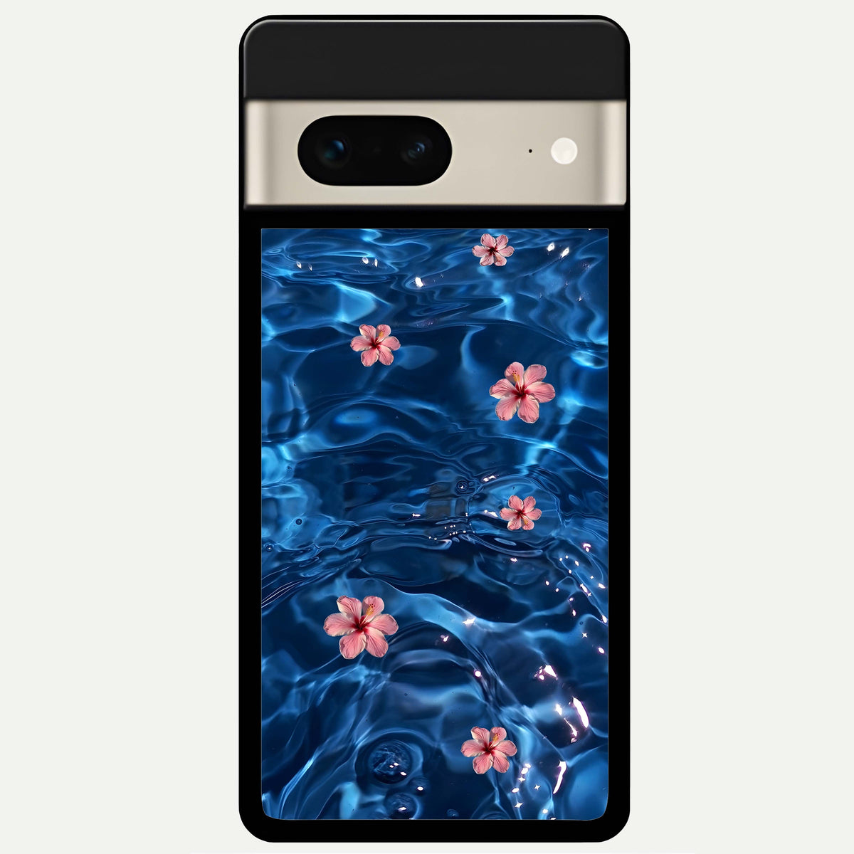  Bloom Thread Art Glass Case For Google Pixel 7 back cover – full design glossy printed glass finish