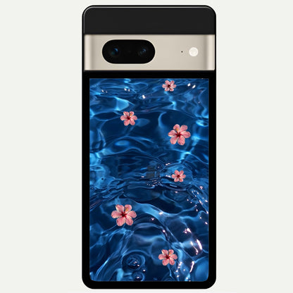  Bloom Thread Art Glass Case For Google Pixel 7 back cover – full design glossy printed glass finish