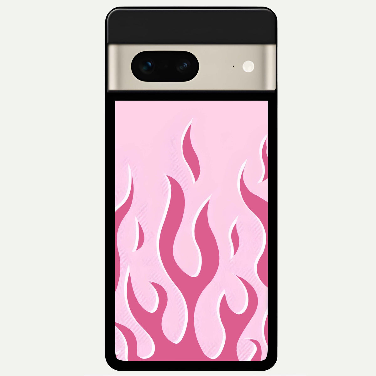  Blush Flame Energy Glass Case For Google Pixel 7 back cover – full design glossy printed glass finish