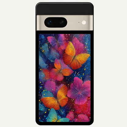  Butterfly Dream Mist Glass Case For Google Pixel 7 back cover – full design glossy printed glass finish