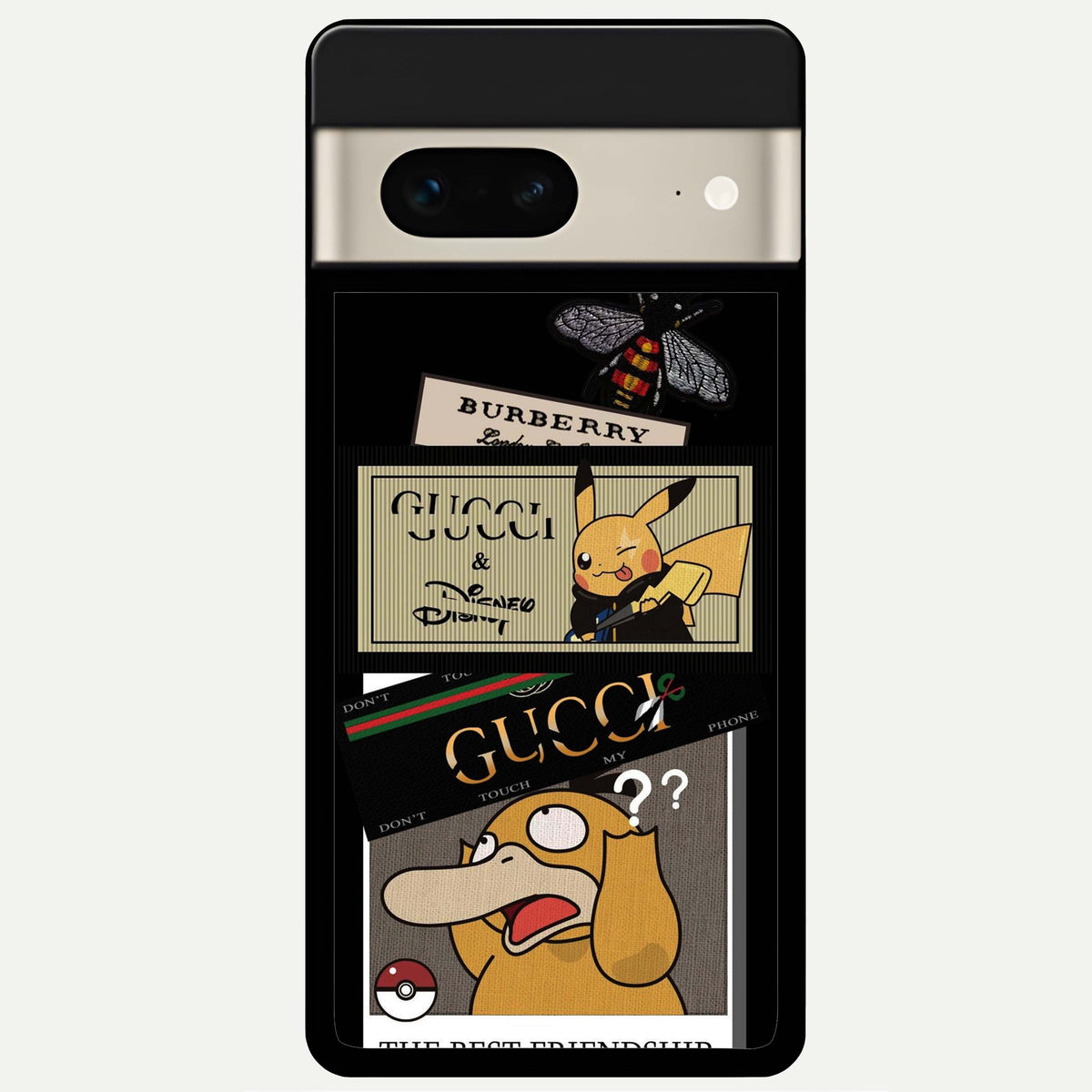  Cartoon Brand Play Mashup Glass Case For Google Pixel 7 back cover – full design glossy printed glass finish