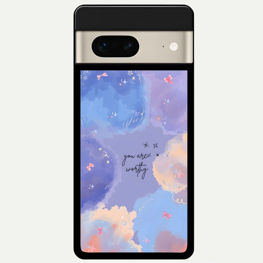  Celestial Cloud Magic Glass Case For Google Pixel 7 back cover – full design glossy printed glass finish