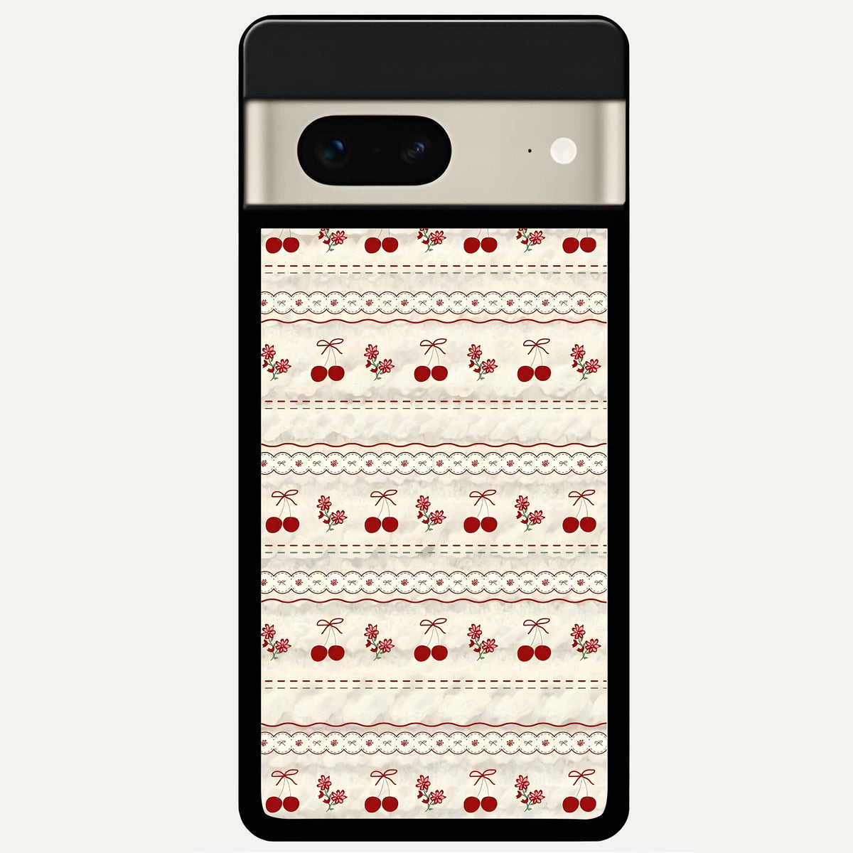  Cherry Bloom Charm Glass Case For Google Pixel 7 back cover – full design glossy printed glass finish