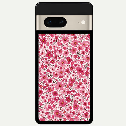  Cherry Blossom Charm Glass Case For Google Pixel 7 back cover – full design glossy printed glass finish