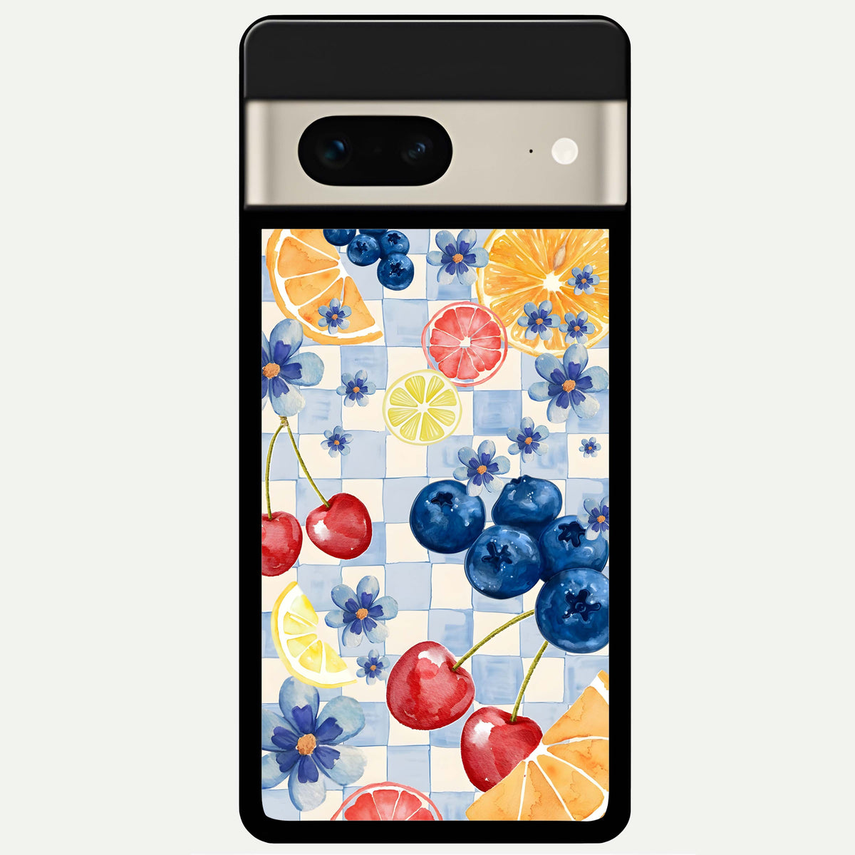  Citrus Bloom Joy Glass Case For Google Pixel 7 back cover – full design glossy printed glass finish